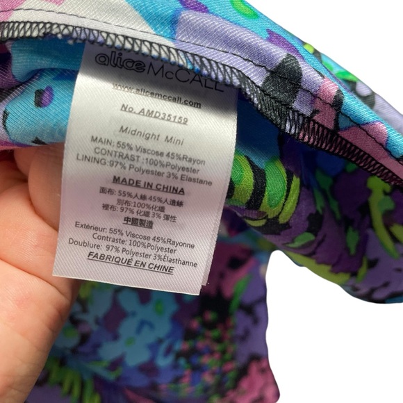 NWT Alice McCall Midnight Radio Mini Dress in Glacier - Picture 5 of 5